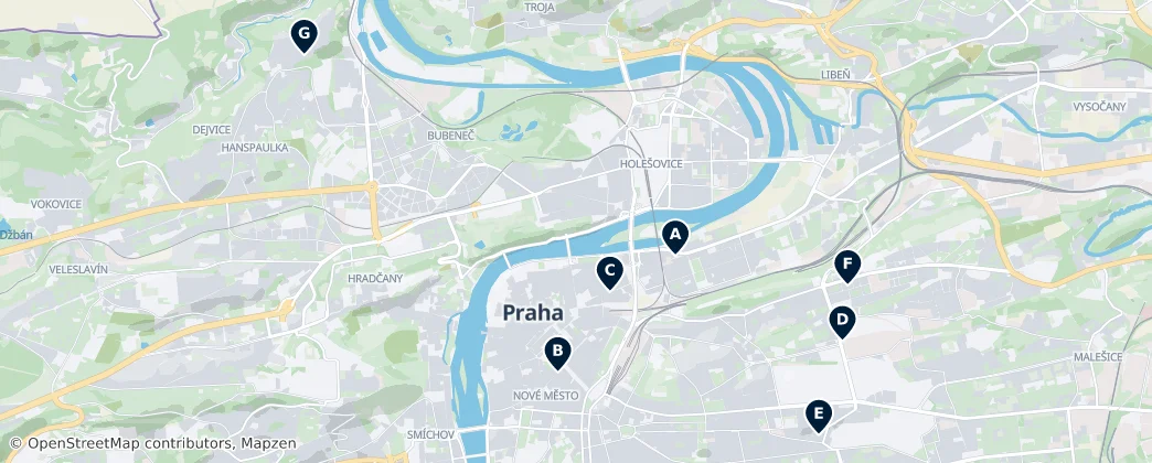 Map of Prag
