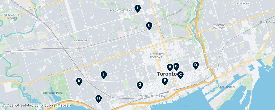 Map of Old Toronto
