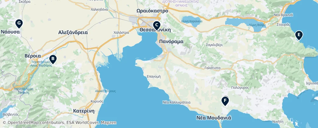 Map of Orta Makedonya