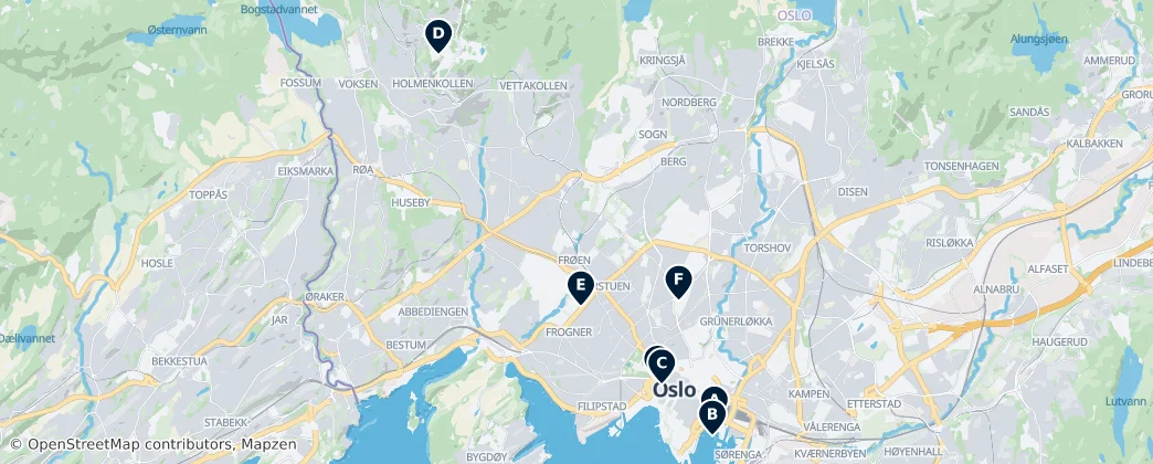 Map of Oslo