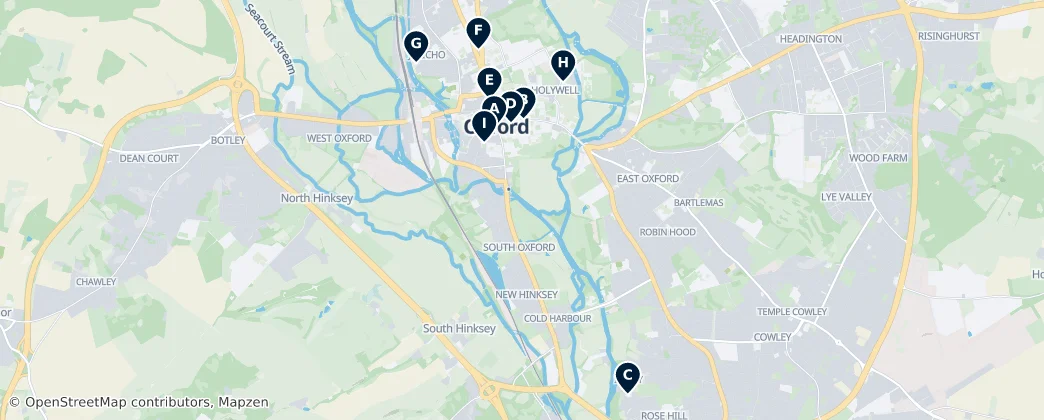 Map of Oxford
