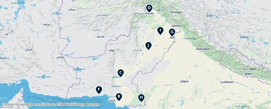 Map of Pakistan