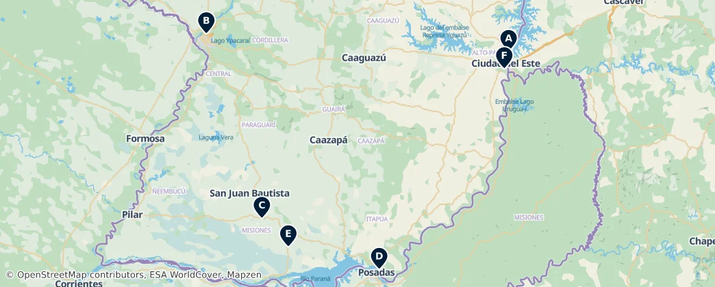 Map of Paraguay