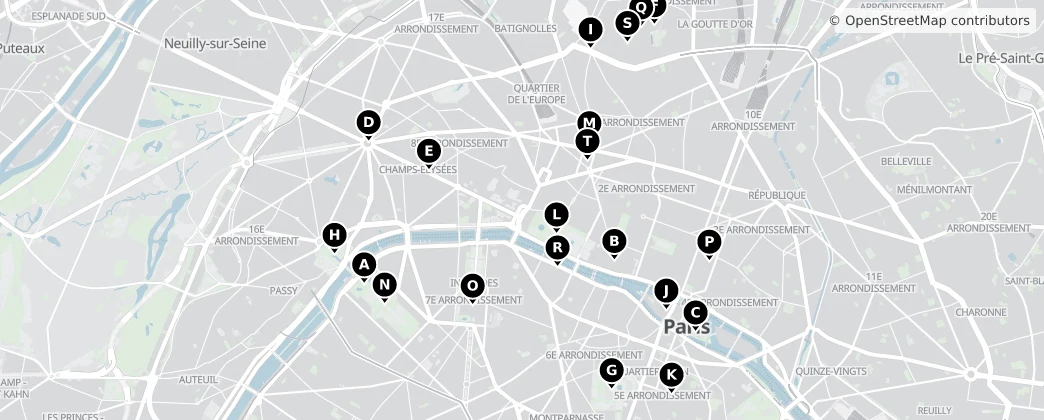 Map of Paris