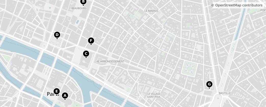 Map of 4. arrondissement