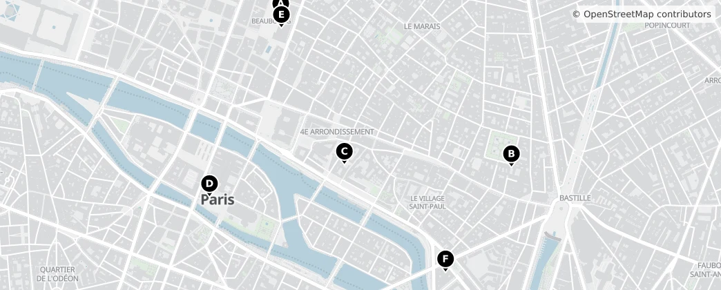 Map of 4. arrondissement