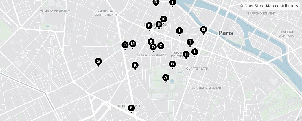 Map of 6. arrondissement