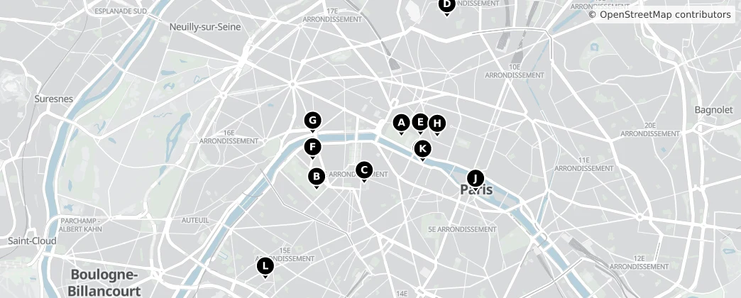 Map of Paris