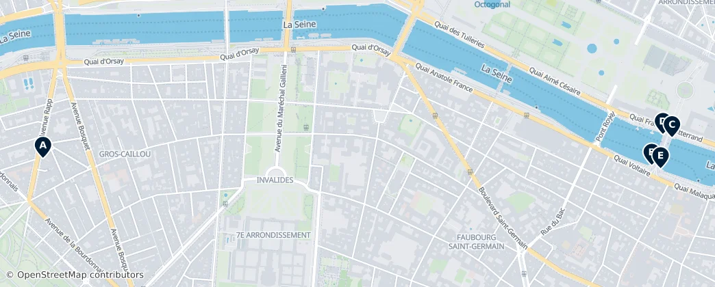 Map of Paris