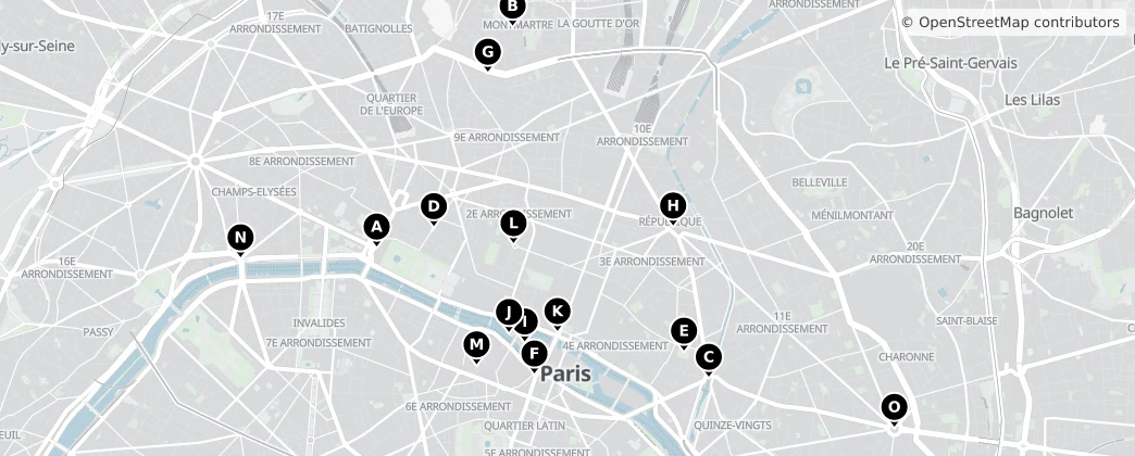 Map of Paris