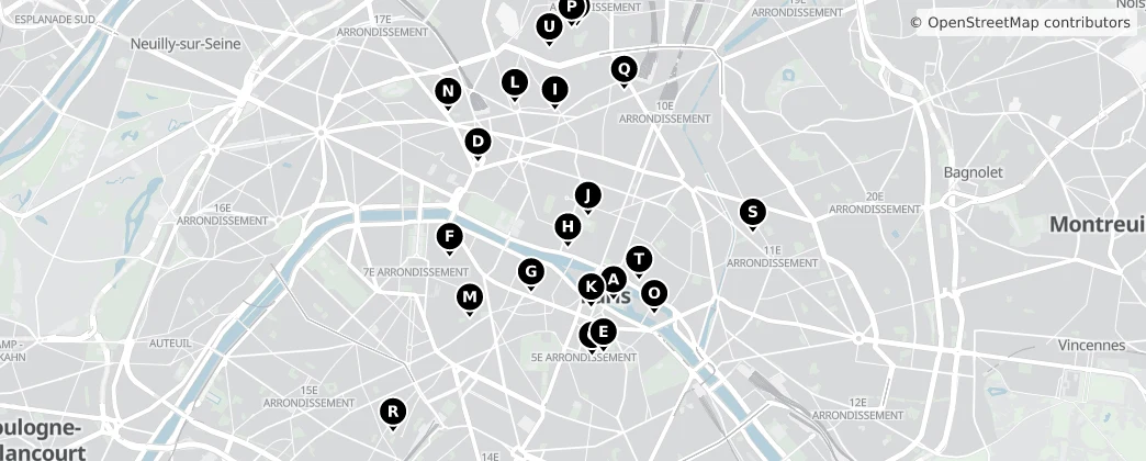Map of Paris