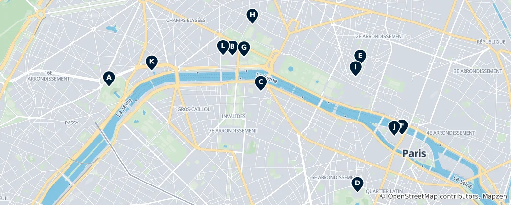 Map of Paris