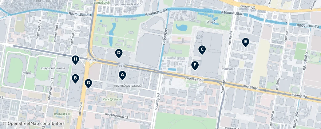 Map of Pathum Wan