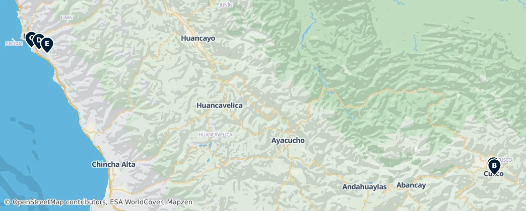 Map of Peru