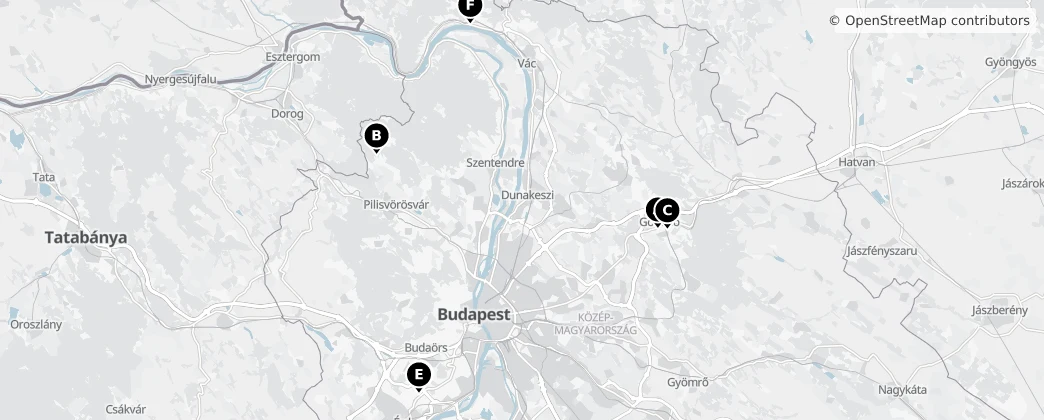 Map of Pest