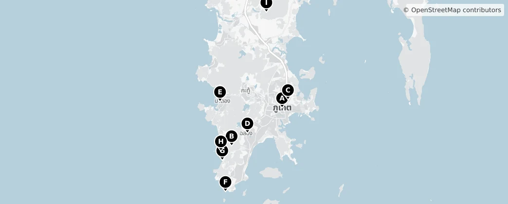 Map of Phuket