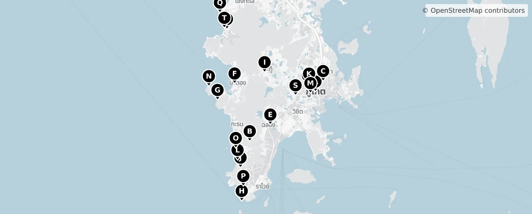 Map of Phuket