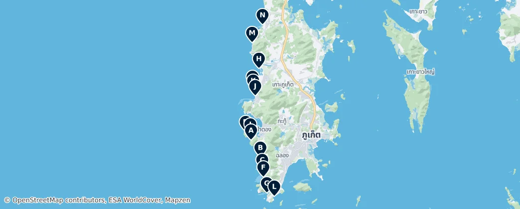 Map of Phuket