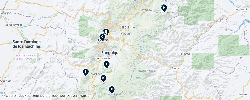Map of Pichincha