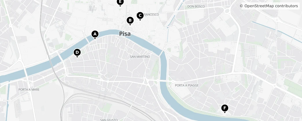 Map of Pisa