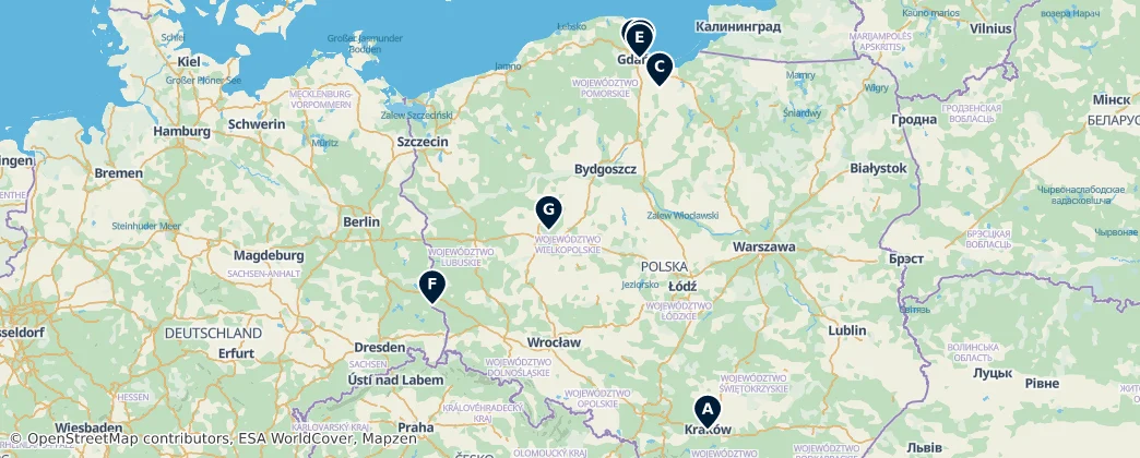 Map of Polska (ląd)