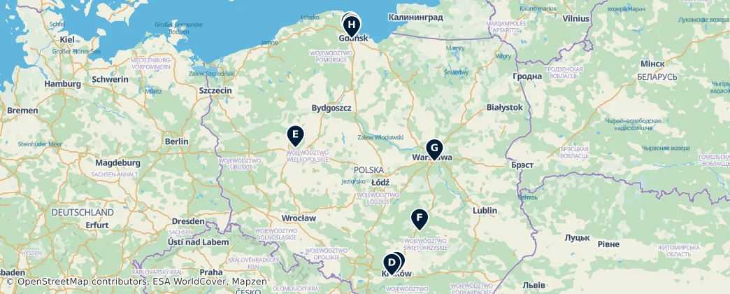 Map of Polska (ląd)