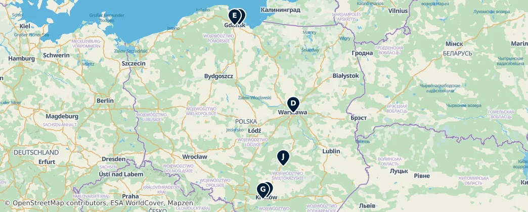 Map of Polska (ląd)