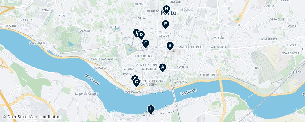 Map of Porto