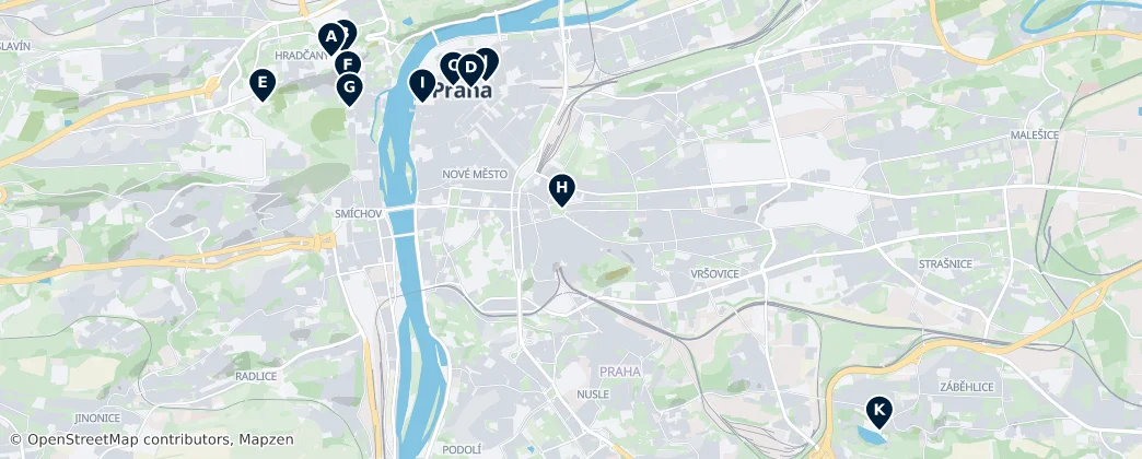 Map of Prag