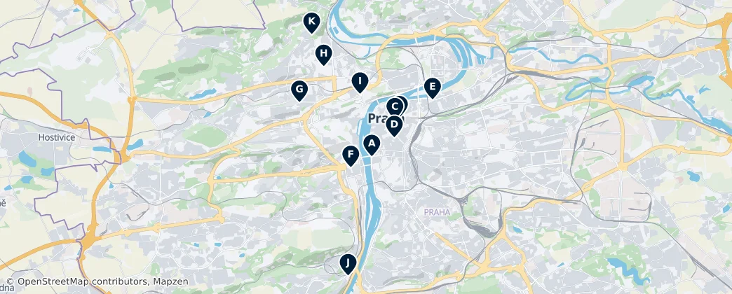 Map of Prag