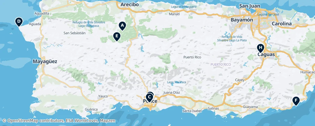 Map of Porto Riko