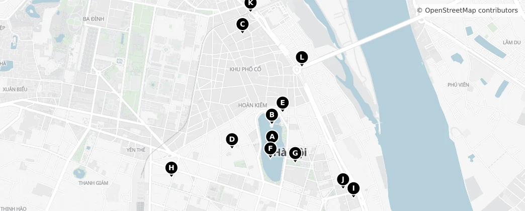 Map of Hoan Kiem District