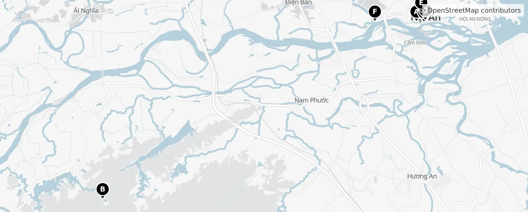 Map of Quảng Nam
