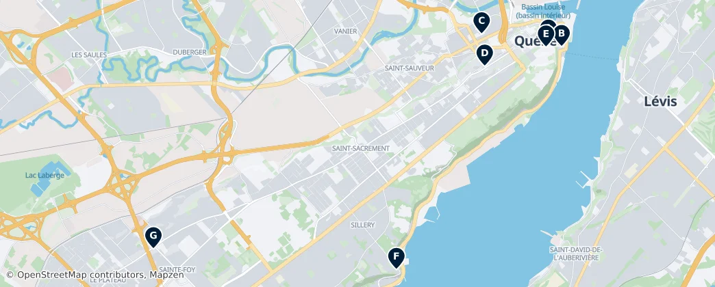 Map of Québec