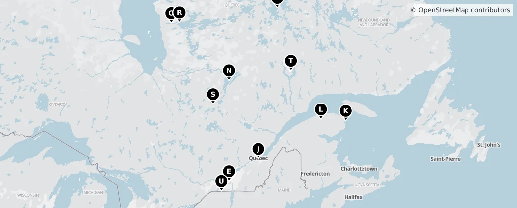 Map of Québec
