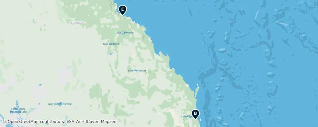 Map of Queensland