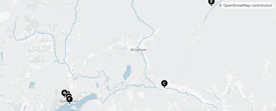 Map of Queenstown-Lakes District
