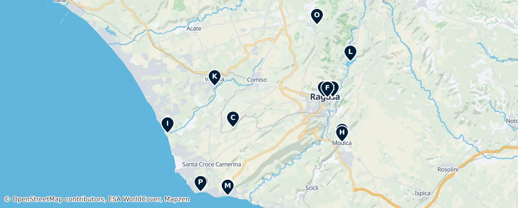 Map of Ragusa