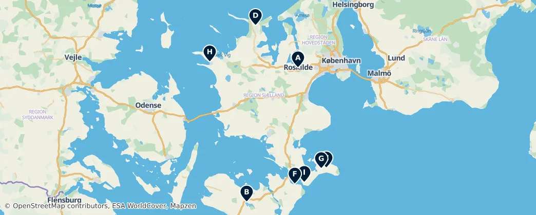 Map of Zealand Bölgesi