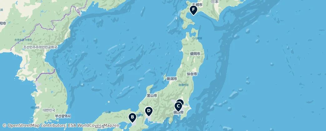 Map of 日本列島