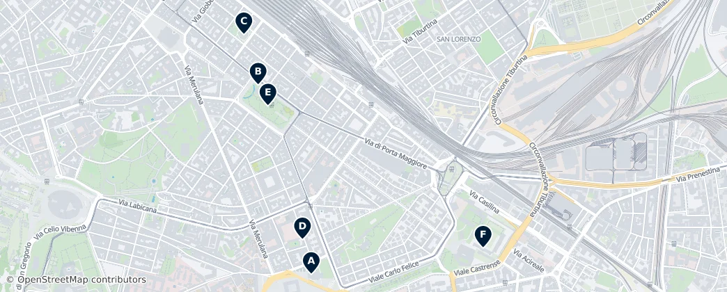 Map of Esquilino