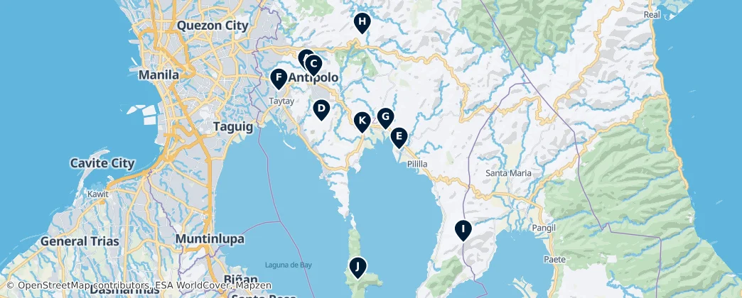 Map of Rizal