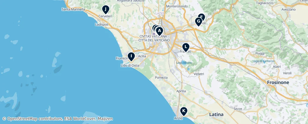 Map of Roma Başkent Metropoliten Şehri
