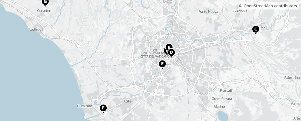 Map of Roma Başkent Metropoliten Şehri