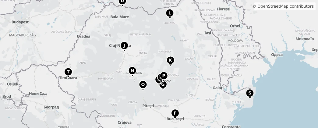 Map of Romanya