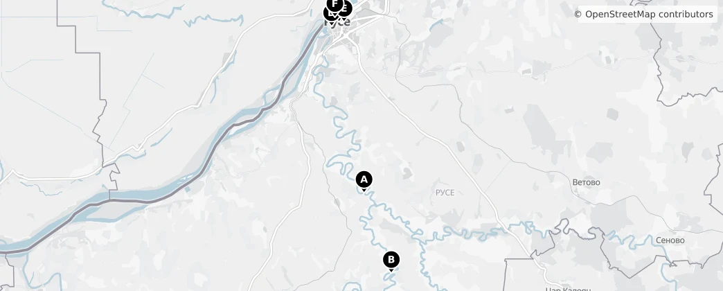 Map of Rusçuk