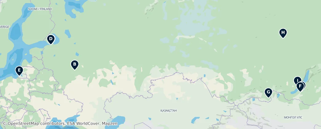 Map of Rusya