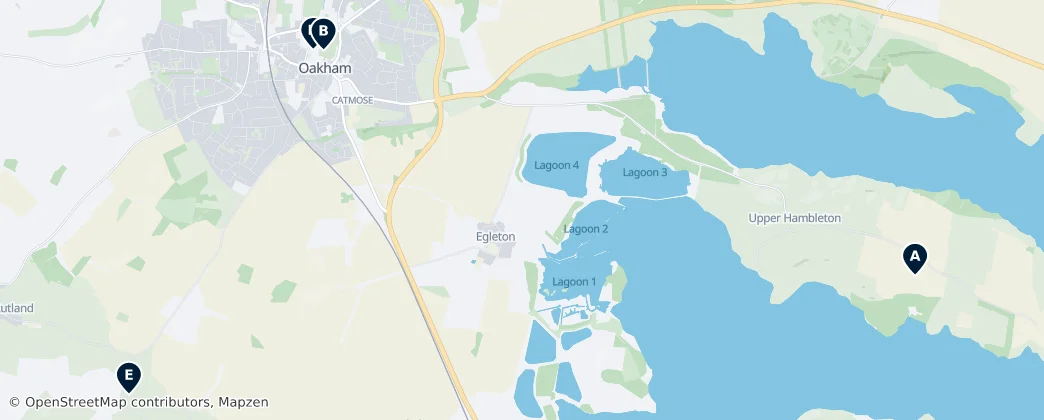 Map of Rutland