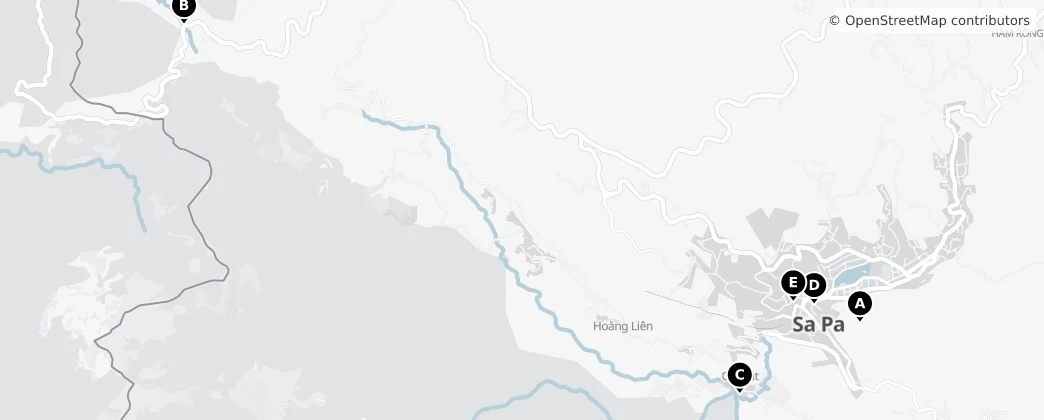 Map of Sa Pa