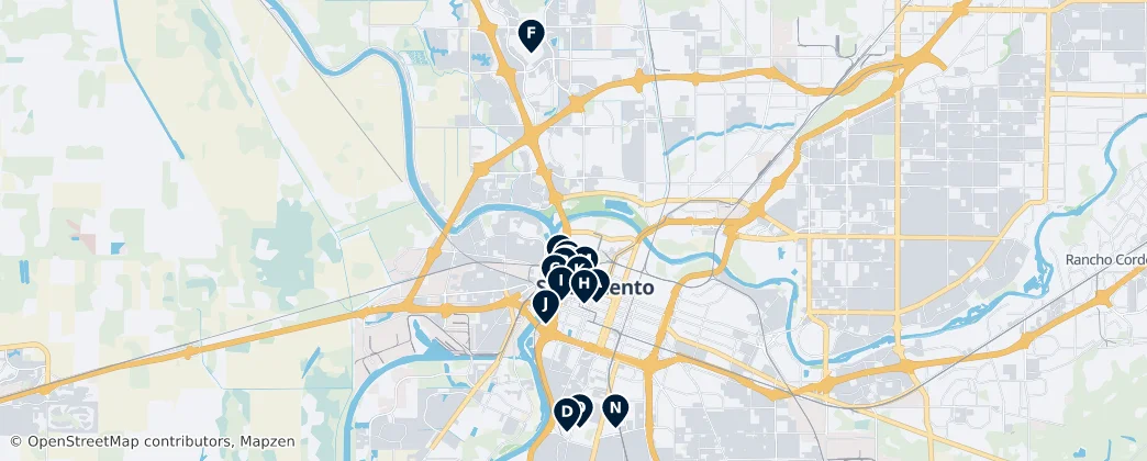 Map of Sacramento